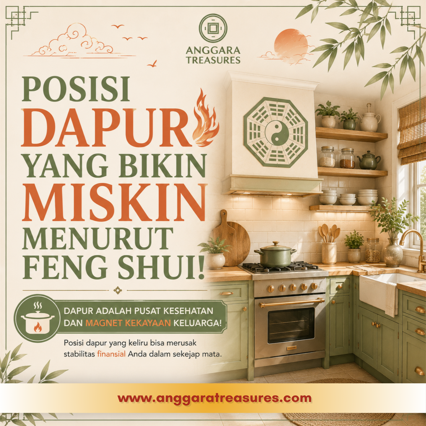 Jangan Taruh Dapur di Sini! Feng Shui-nya Bikin Finansial Hancur!