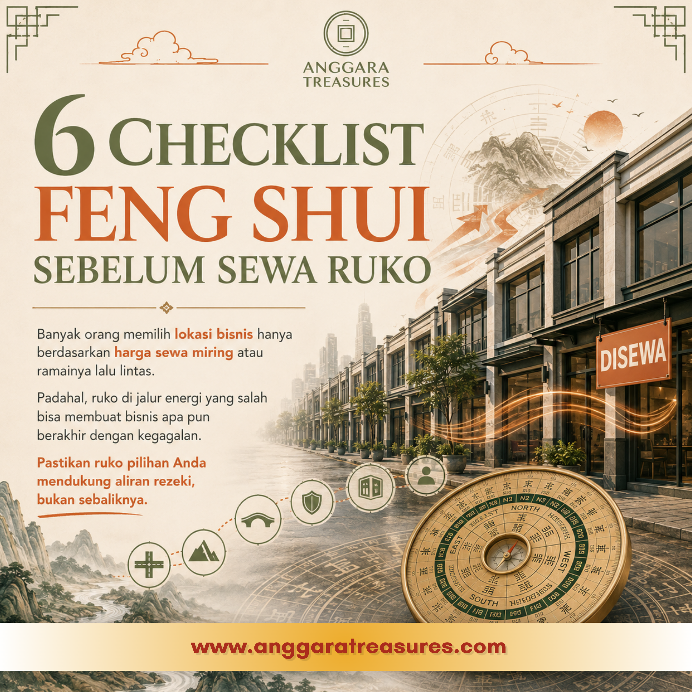 Awas Ruko Zonk! Cek 6 Checklist Feng Shui Ini Sebelum Sewa Tempat Usaha