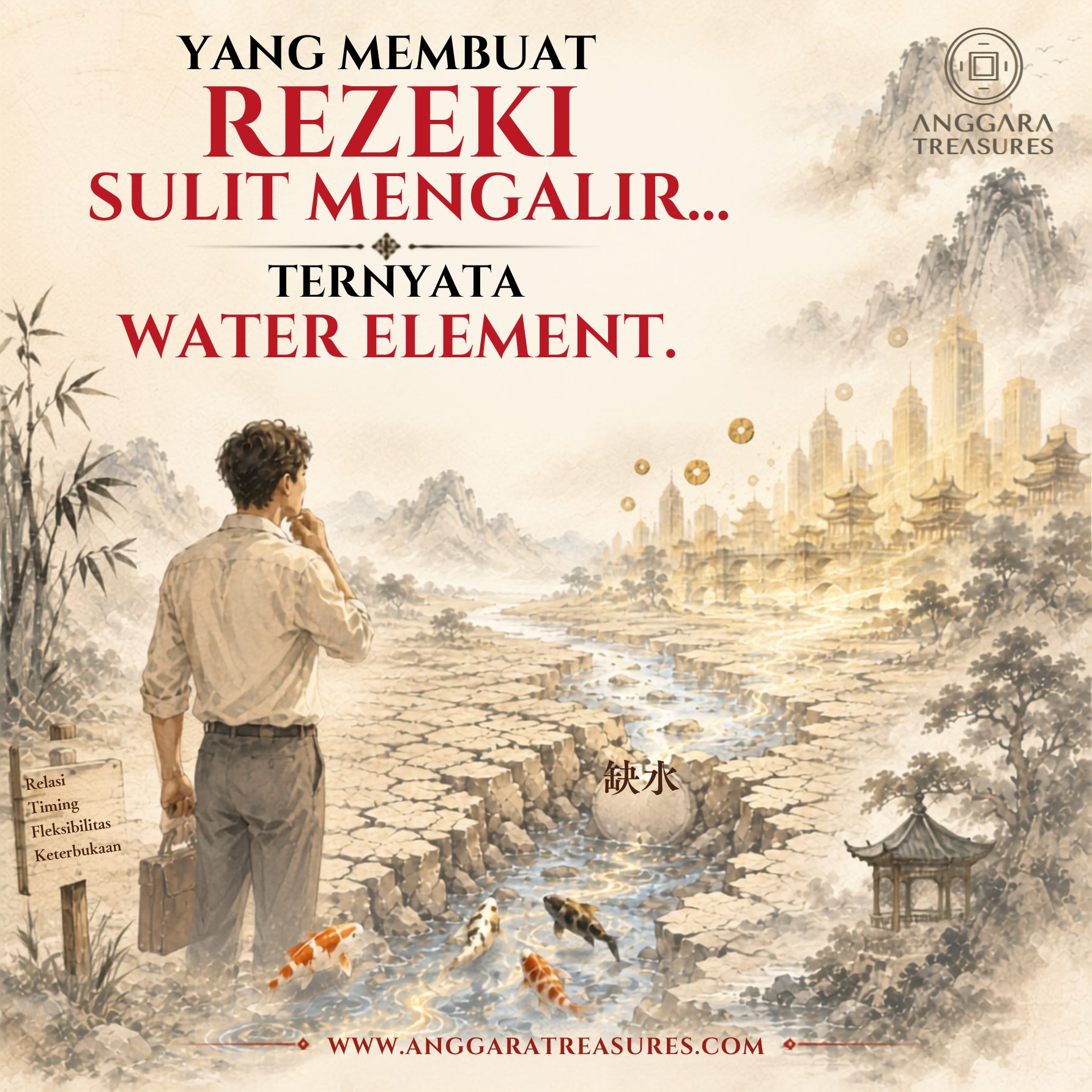 Water Element: Kenapa Sudah Kerja Keras Tapi Uang Sulit Datang